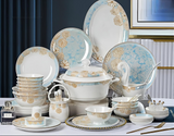 Luxury Blue Bone China Dinnerware Set for Elegant Weddings and Parties Julia M LifeStyles
