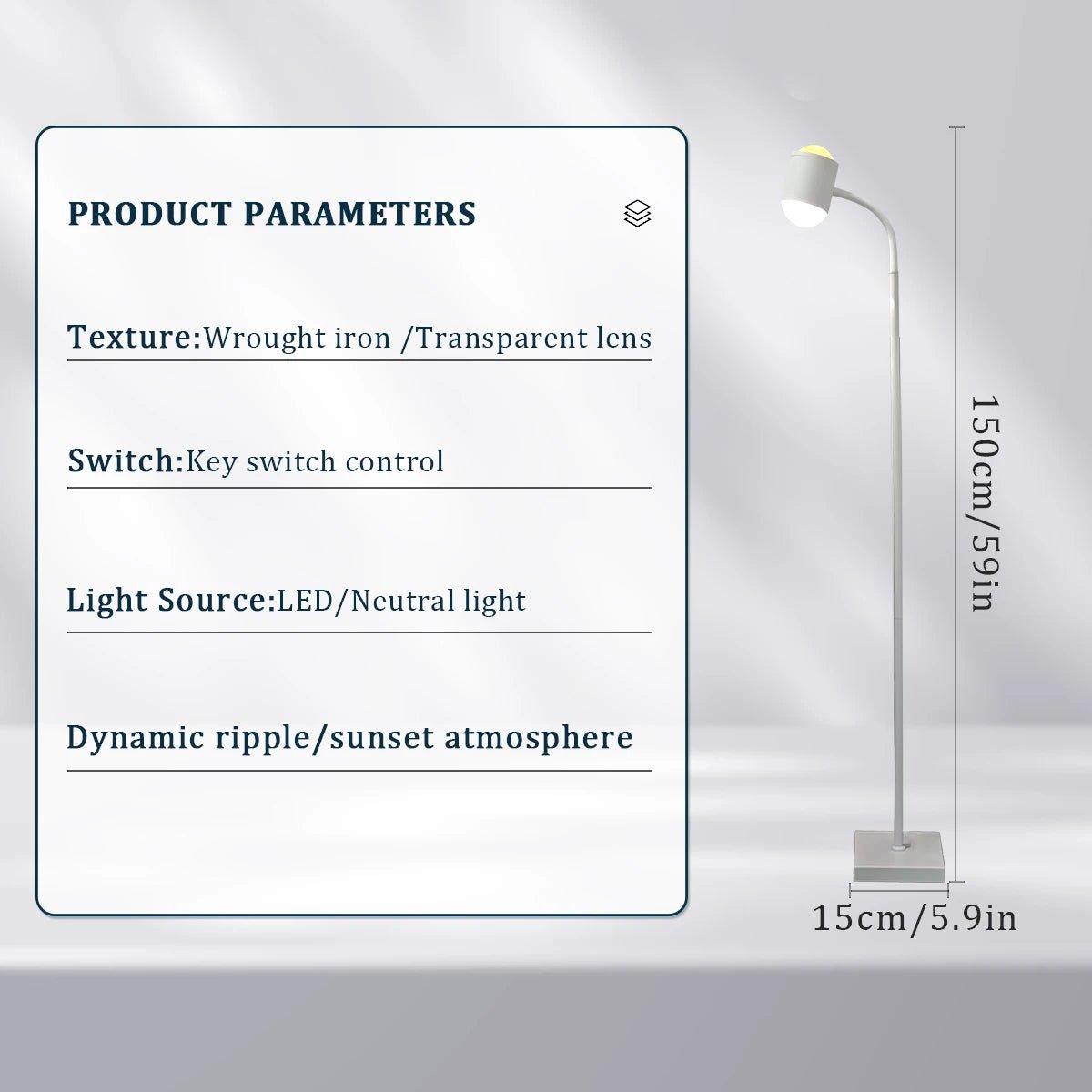 Julia M Lifestyles Double-Sided Sunset Light Projection Floor Lamp - Julia M LifeStyles