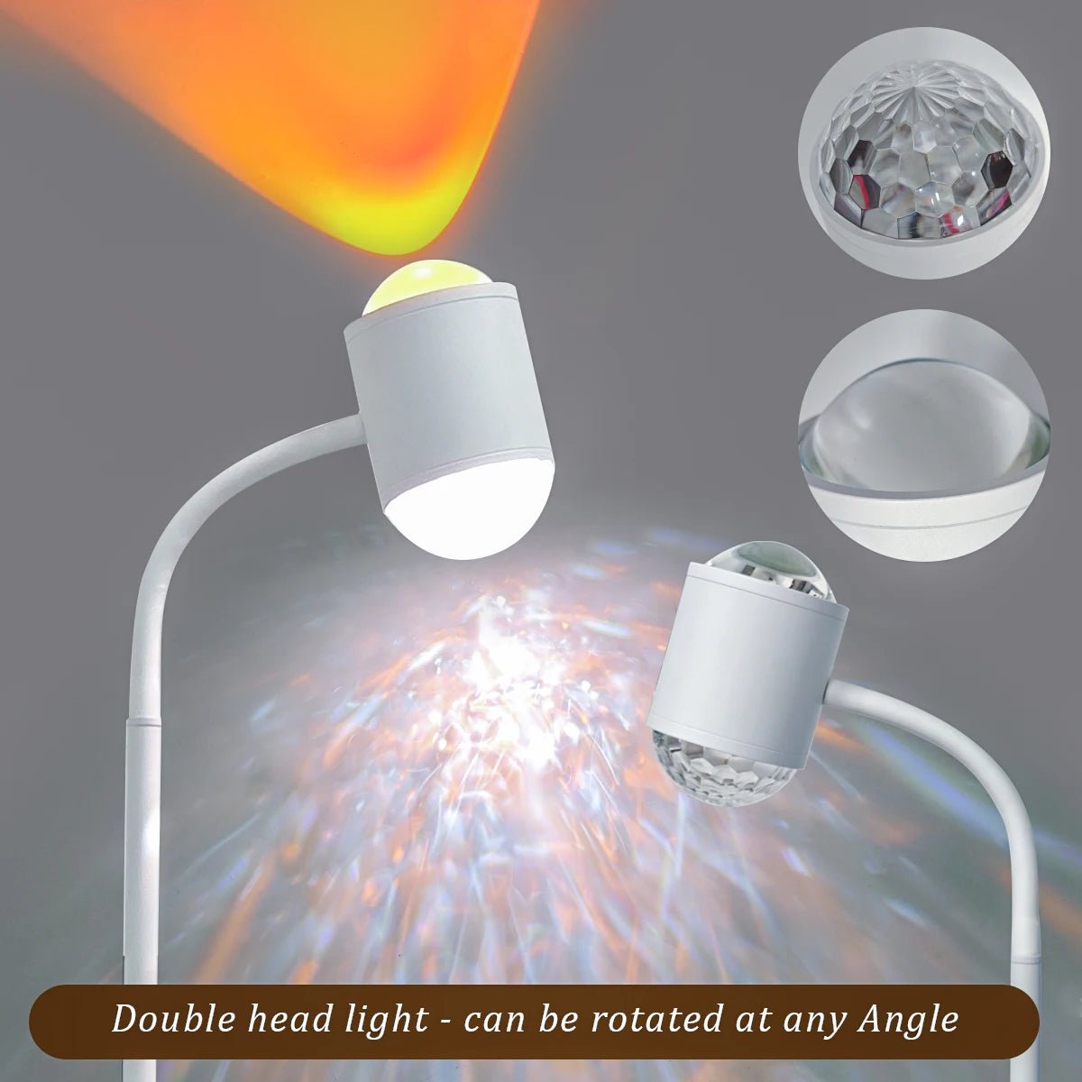 Julia M Lifestyles Double-Sided Sunset Light Projection Floor Lamp - Julia M LifeStyles