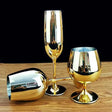 Sophisticated Electroplated Gold Crystal Champagne Glass - Julia M LifeStyles