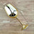 Sophisticated Electroplated Gold Crystal Champagne Glass - Julia M LifeStyles