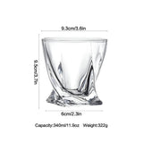 Exquisite Crystal Glass Twist Mug - 340ml - Julia M LifeStyles