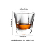 Exquisite Crystal Glass Twist Mug - 340ml - Julia M LifeStyles