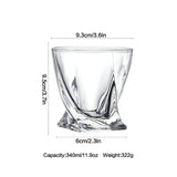 Exquisite Crystal Glass Twist Mug - 340ml - Julia M LifeStyles