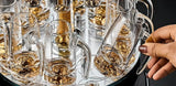 Luxury Crystal Spirits Shooter Glass Set with Gold Foil Decanter - Julia M LifeStyles