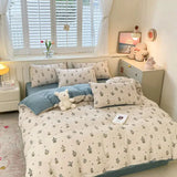 Aesthetic Floral Bedding Set - Twin to Queen Duvet Cover with Pillowcases - Julia M LifeStyles