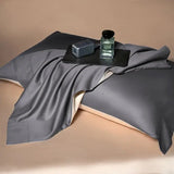 Luxury 100% Egyptian Cotton Reversible Duvet Cover Set - Silver & Purple Julia M LifeStyles
