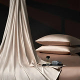 Luxury 100% Egyptian Cotton Reversible Duvet Cover Set - Silver & Purple Julia M LifeStyles