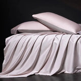 Luxury 100% Egyptian Cotton Reversible Duvet Cover Set - Silver & Purple Julia M LifeStyles