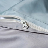 Luxury 100% Egyptian Cotton Reversible Duvet Cover Set - Silver & Purple Julia M LifeStyles