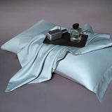 Luxury 100% Egyptian Cotton Reversible Duvet Cover Set - Silver & Purple Julia M LifeStyles