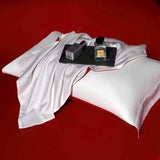 Luxury 100% Egyptian Cotton Reversible Duvet Cover Set - Silver & Purple Julia M LifeStyles