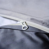 Luxury 100% Egyptian Cotton Reversible Duvet Cover Set - Silver & Purple Julia M LifeStyles