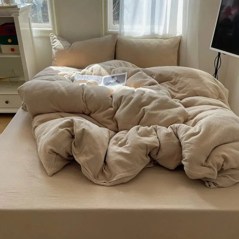 Ultra Soft Washed Microfiber Duvet Cover Set with Pillowcases Julia M LifeStyles