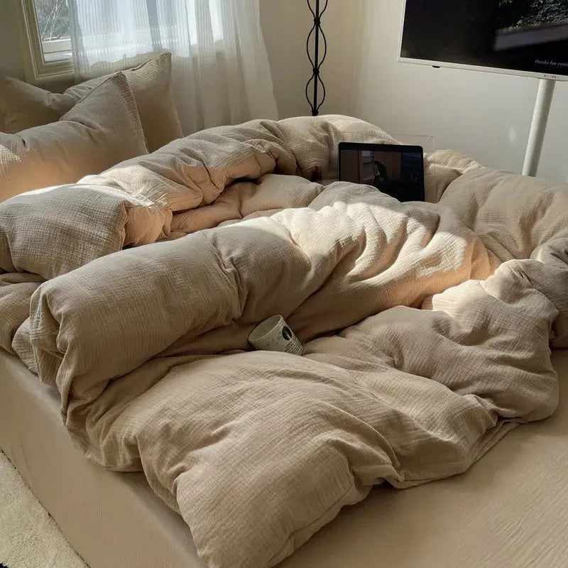 Ultra Soft Washed Microfiber Duvet Cover Set with Pillowcases Julia M LifeStyles