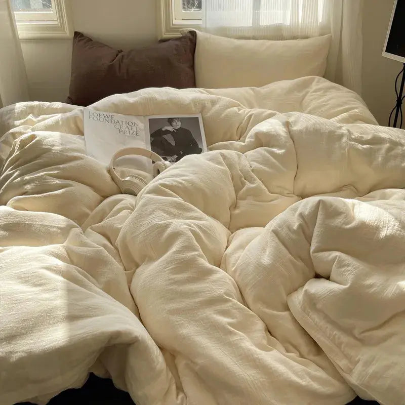 Ultra Soft Washed Microfiber Duvet Cover Set with Pillowcases Julia M LifeStyles