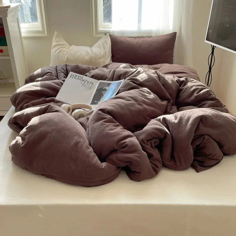 Ultra Soft Washed Microfiber Duvet Cover Set with Pillowcases Julia M LifeStyles