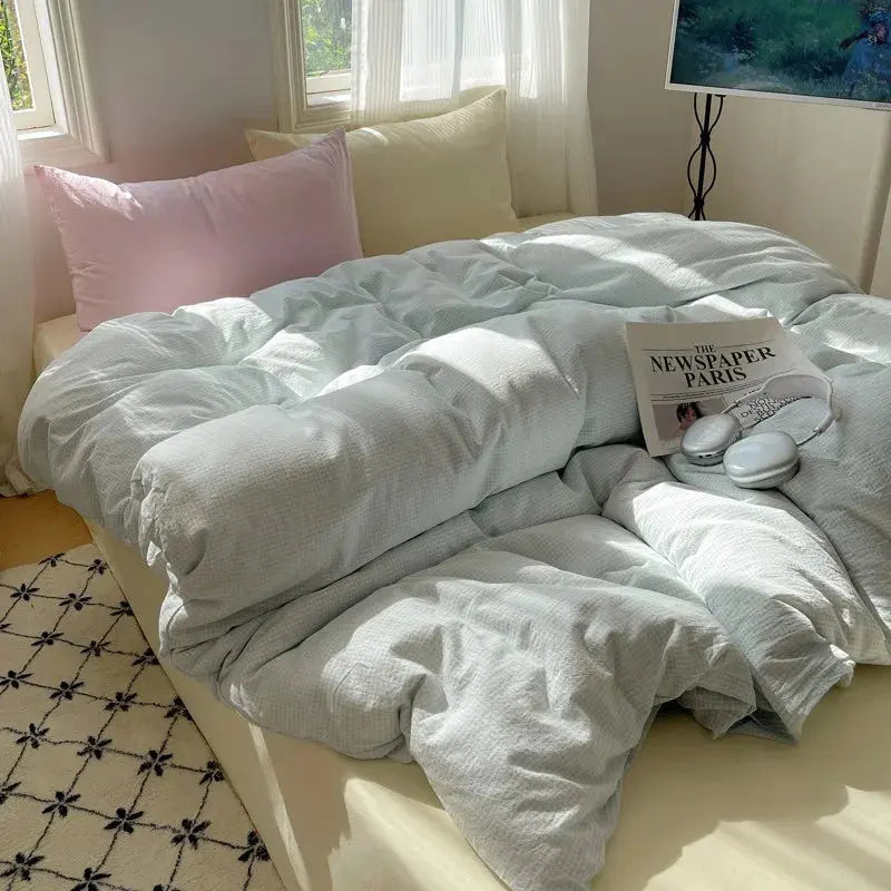 Ultra Soft Washed Microfiber Duvet Cover Set with Pillowcases Julia M LifeStyles