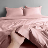 1000TC Long Staple Cotton Silky Sateen Smooth Texture Luxury Soft 3Pcs Duvet cover Pillowcases for All Season Twin Double Queen - Julia M LifeStyles