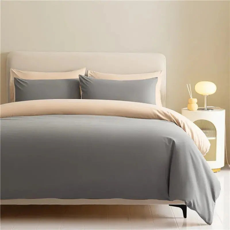 Luxurious Reversible Brushed Cotton Duvet Cover Set with Pillowcases Julia M LifeStyles