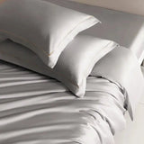 Luxury 1000TC Egyptian Cotton Duvet Cover Set with Silver Embroidery Julia M LifeStyles