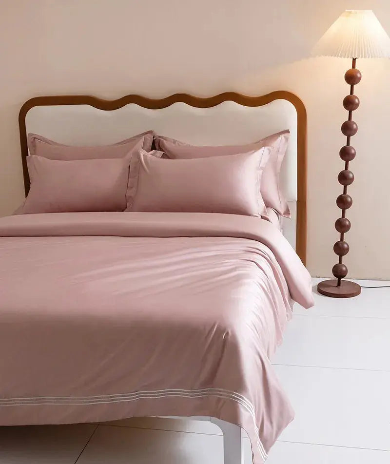 Luxury 1000TC Egyptian Cotton Duvet Cover Set with Silver Embroidery Julia M LifeStyles