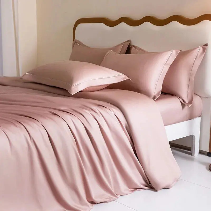 Luxury 1000TC Egyptian Cotton Duvet Cover Set with Silver Embroidery Julia M LifeStyles