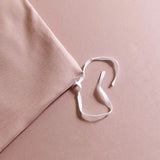 Luxury 1000TC Egyptian Cotton Duvet Cover Set with Silver Embroidery Julia M LifeStyles