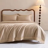 Luxury 1000TC Egyptian Cotton Duvet Cover Set with Silver Embroidery Julia M LifeStyles