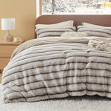 Bedsure Luxurious Faux Fur 3-Piece Duvet Cover Set - Ultra Soft Cozy Bedding Julia M LifeStyles
