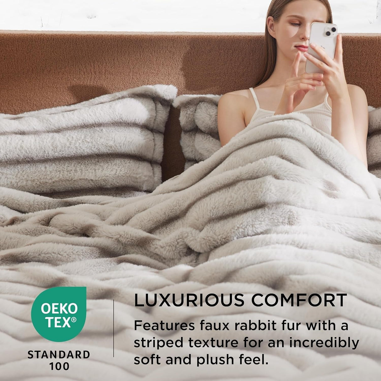 Bedsure Luxurious Faux Fur 3-Piece Duvet Cover Set - Ultra Soft Cozy Bedding Julia M LifeStyles