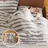 Bedsure Luxurious Faux Fur 3-Piece Duvet Cover Set - Ultra Soft Cozy Bedding Julia M LifeStyles