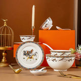 Elegant Bone China Horse Design Tableware Set Julia M LifeStyles
