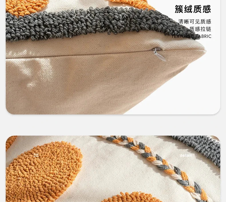 Bohemian Embroidered Tassel Pillow Case 45x45cm Julia M LifeStyles