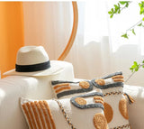 Bohemian Embroidered Tassel Pillow Case 45x45cm Julia M LifeStyles