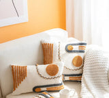 Bohemian Embroidered Tassel Pillow Case 45x45cm Julia M LifeStyles