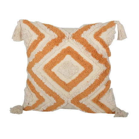 Bohemian Embroidered Tassel Pillow Case 45x45cm Julia M LifeStyles