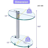 Glass Round End Table - Julia M LifeStyles