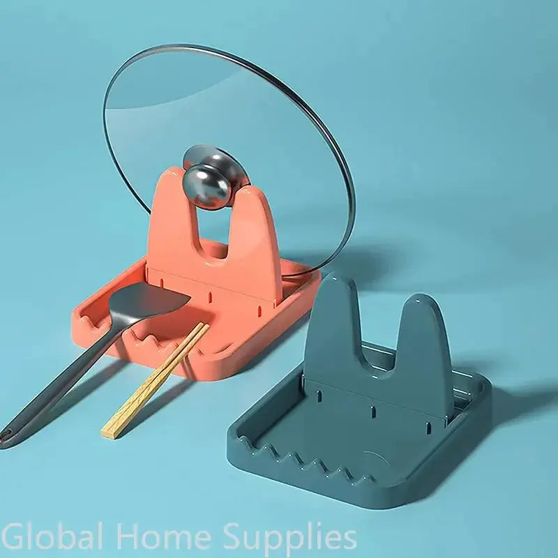 Foldable Kitchen Spoon Rest and Pot Lid Holder