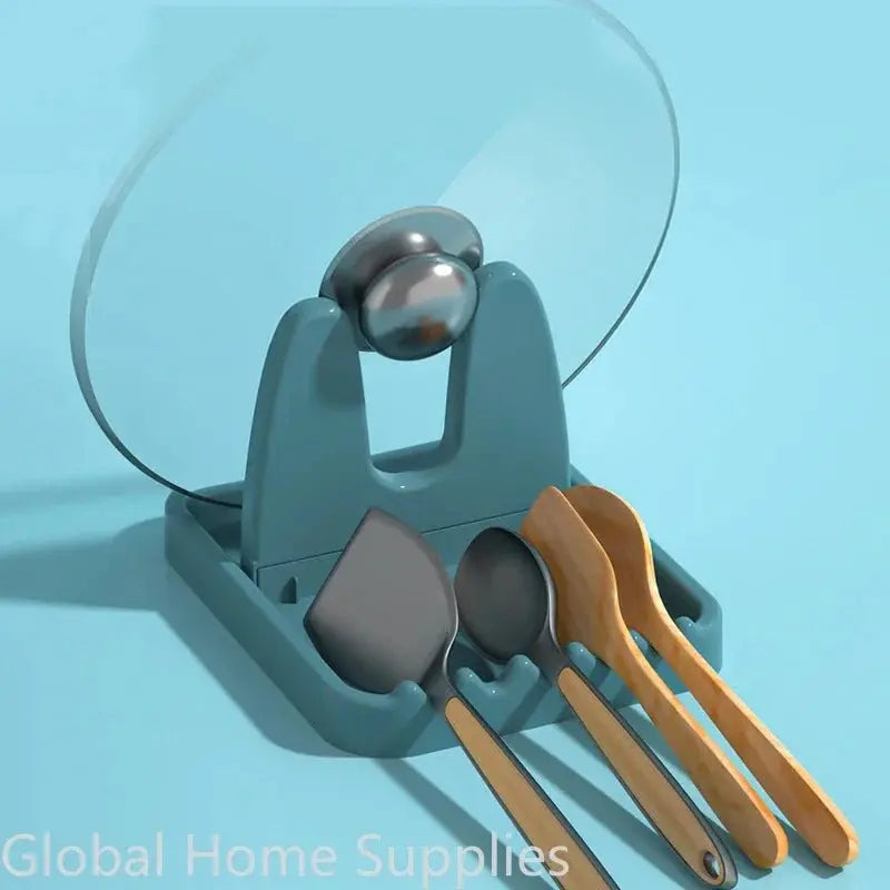 Foldable Kitchen Spoon Rest and Pot Lid Holder