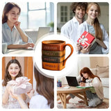 3D Painted Book Design Coffee Mug - Heat-Resistant Drinkware with Ergonomic Handle Julia M LifeStyles