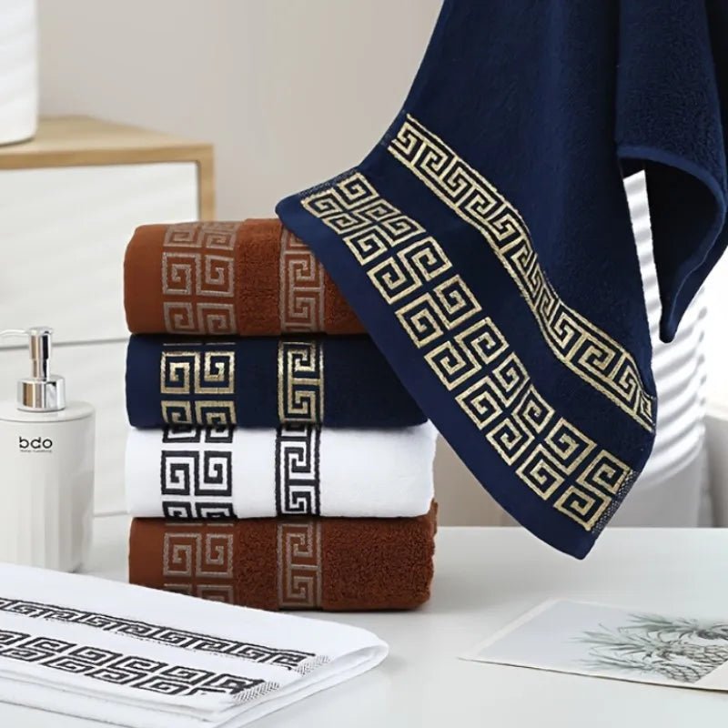 2PCS Green Bath Towels Set - Julia M LifeStyles