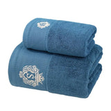 2PCS Green Bath Towels Set - Julia M LifeStyles
