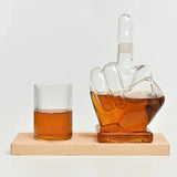 Middle Finger Shaped Glass Decanter by Julia M LifeStyles - Julia M LifeStyles