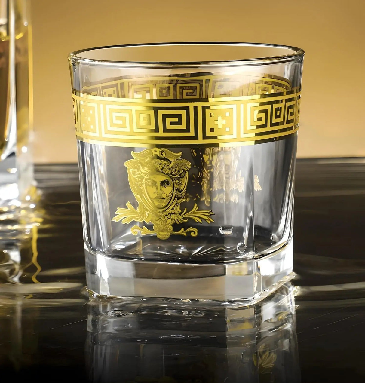 Luxury Golden Edge Crystal Whiskey Glass Set - Julia M LifeStyles
