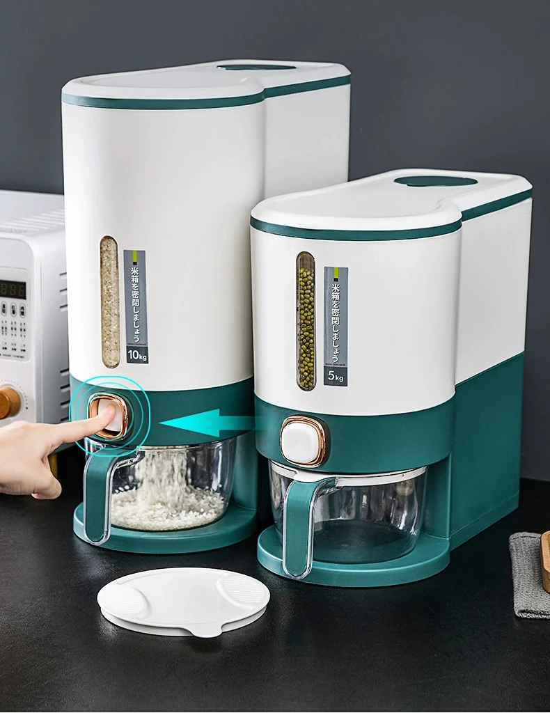 Luxurious Seal & Dispense Rice Storage Bucket Julia M LifeStyles