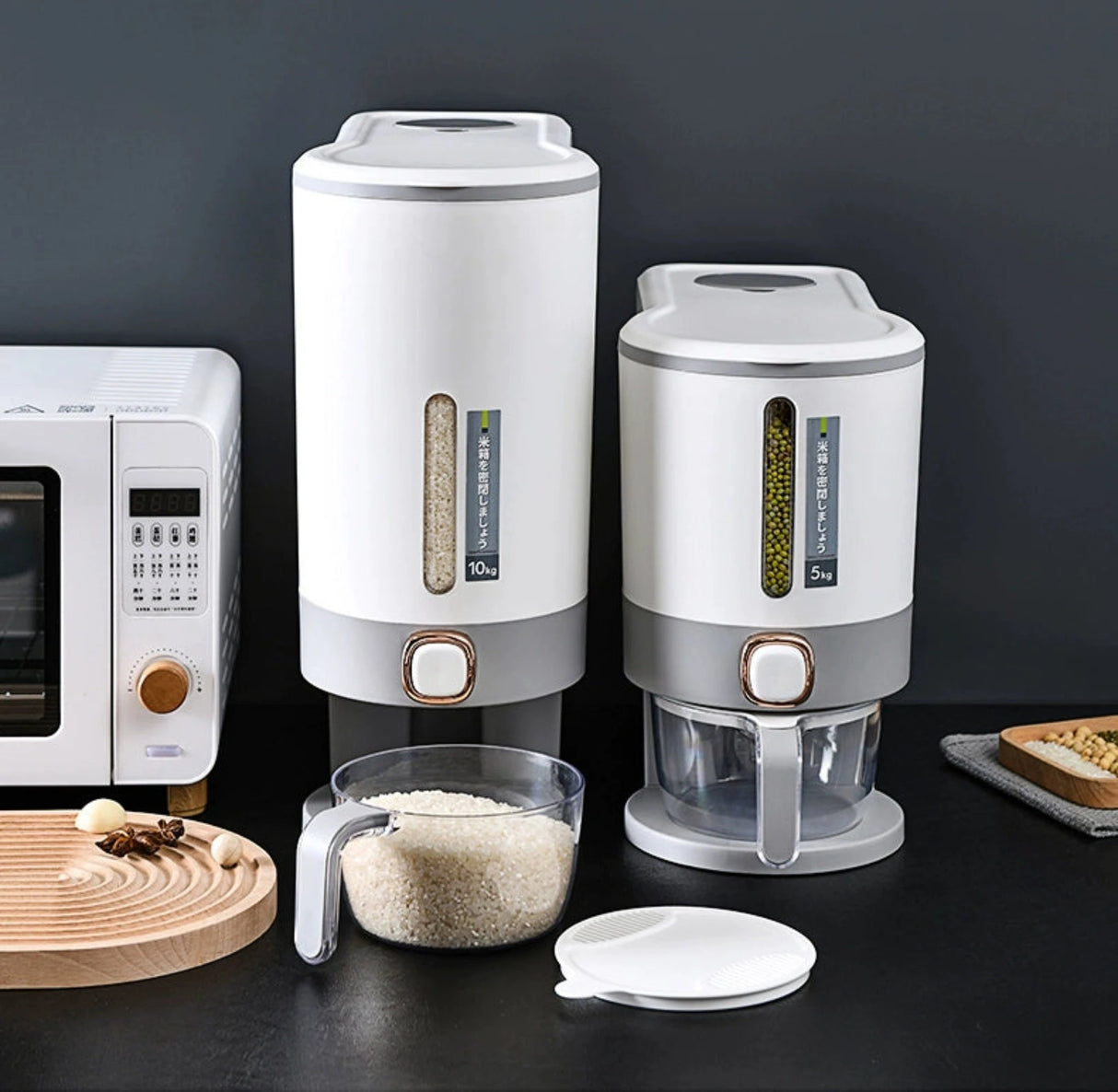 Luxurious Seal & Dispense Rice Storage Bucket Julia M LifeStyles