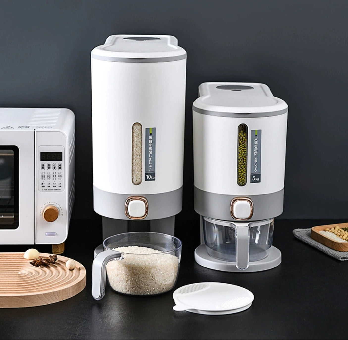 Luxurious Seal & Dispense Rice Storage Bucket Julia M LifeStyles