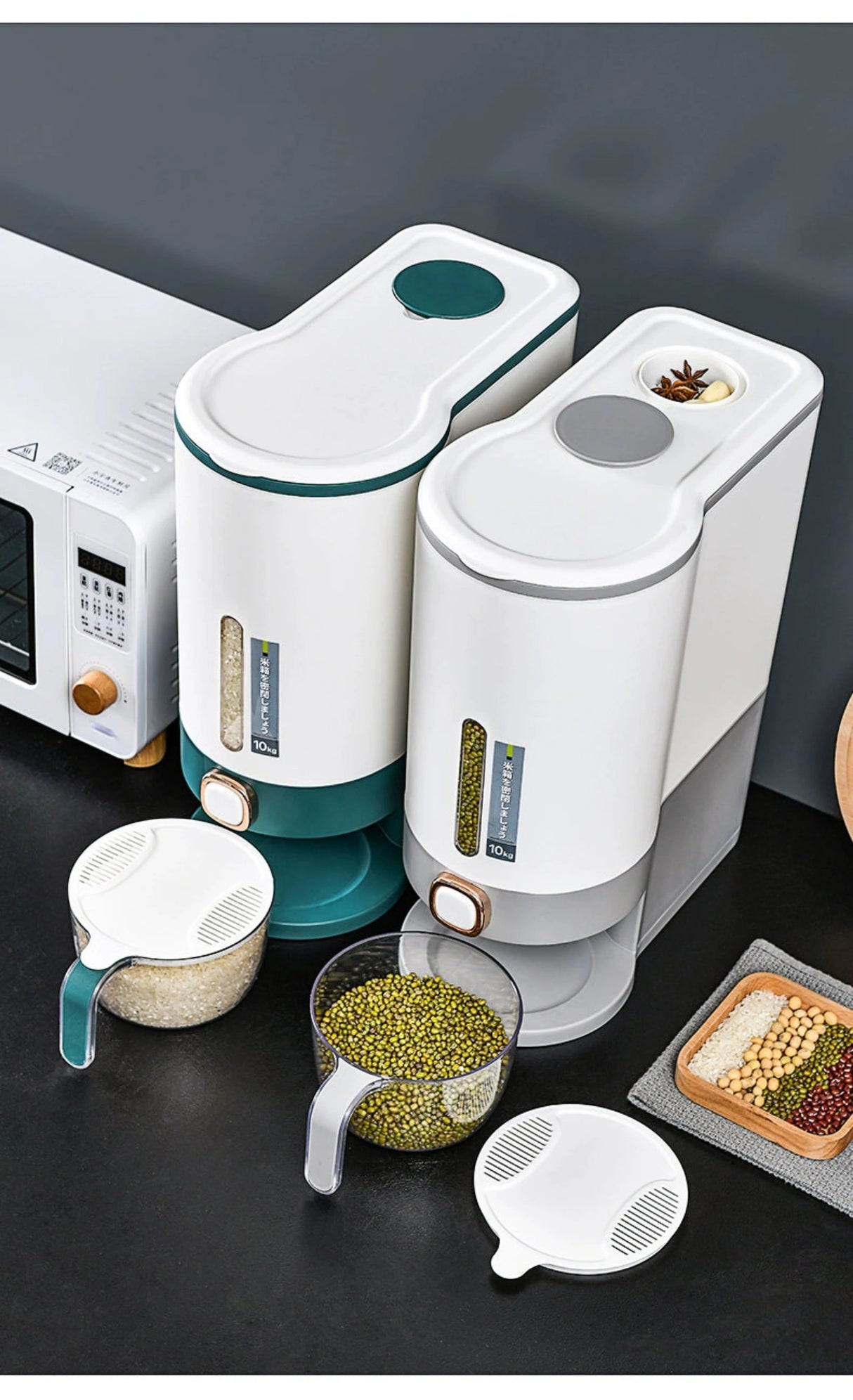 Luxurious Seal & Dispense Rice Storage Bucket Julia M LifeStyles