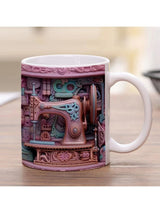 Sewing Machine Design Ceramic Mug - Unique Gift for Sewing Enthusiasts Julia M LifeStyles